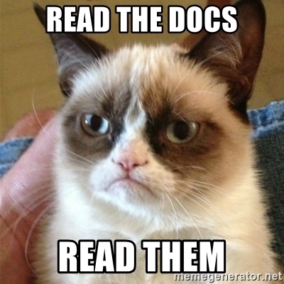 Always read the docs